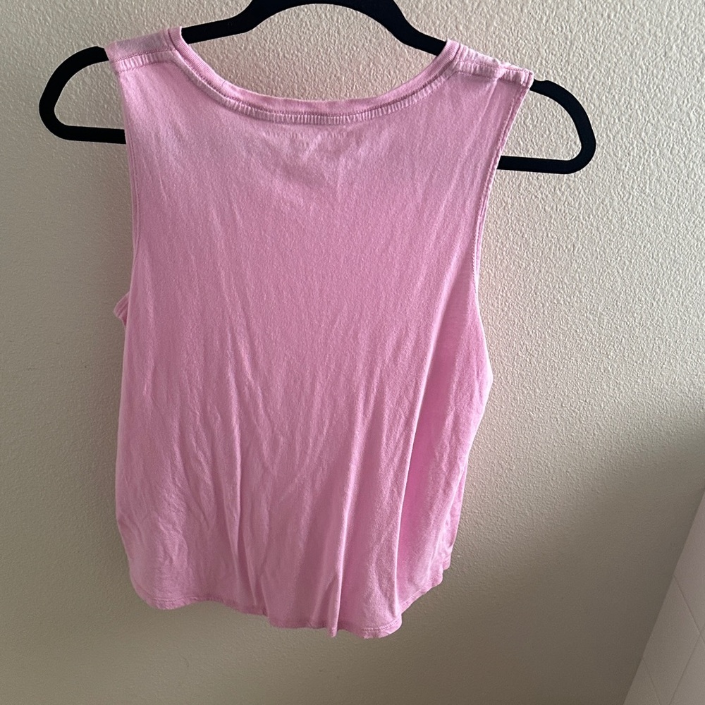 Spiritual Gangster Pink Gratitude Muscle Tee - Picture 3 of 3